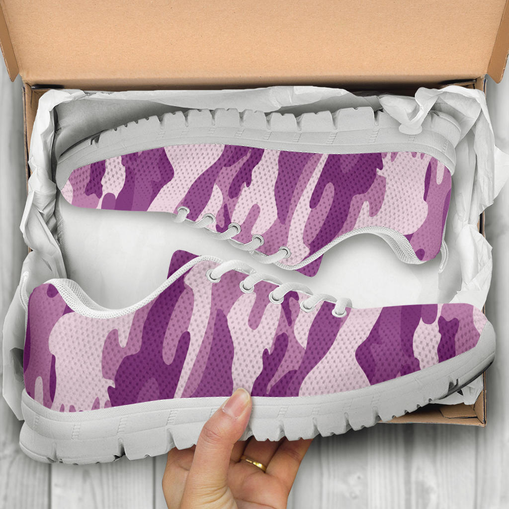 Knit Sneakers_Camo Purple_Combo