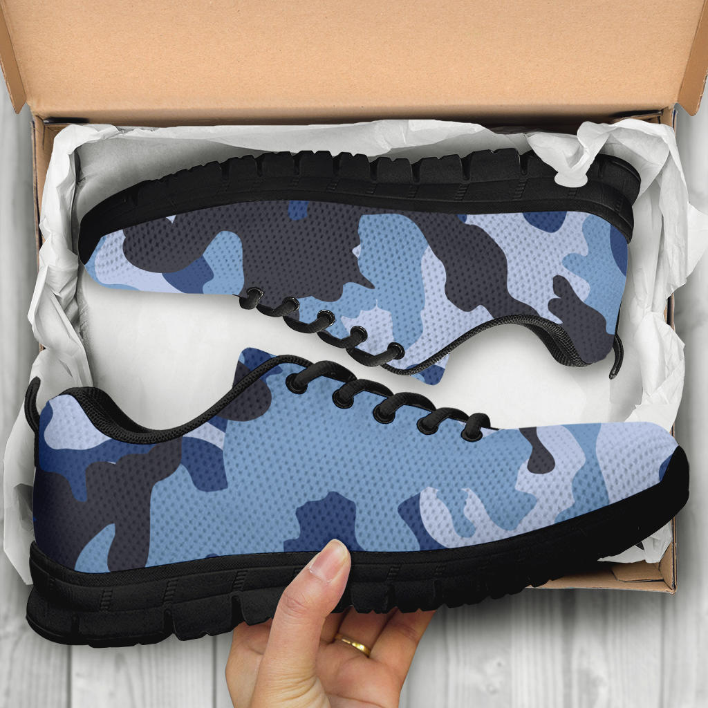 Knit Sneakers_Military Blue_Camo