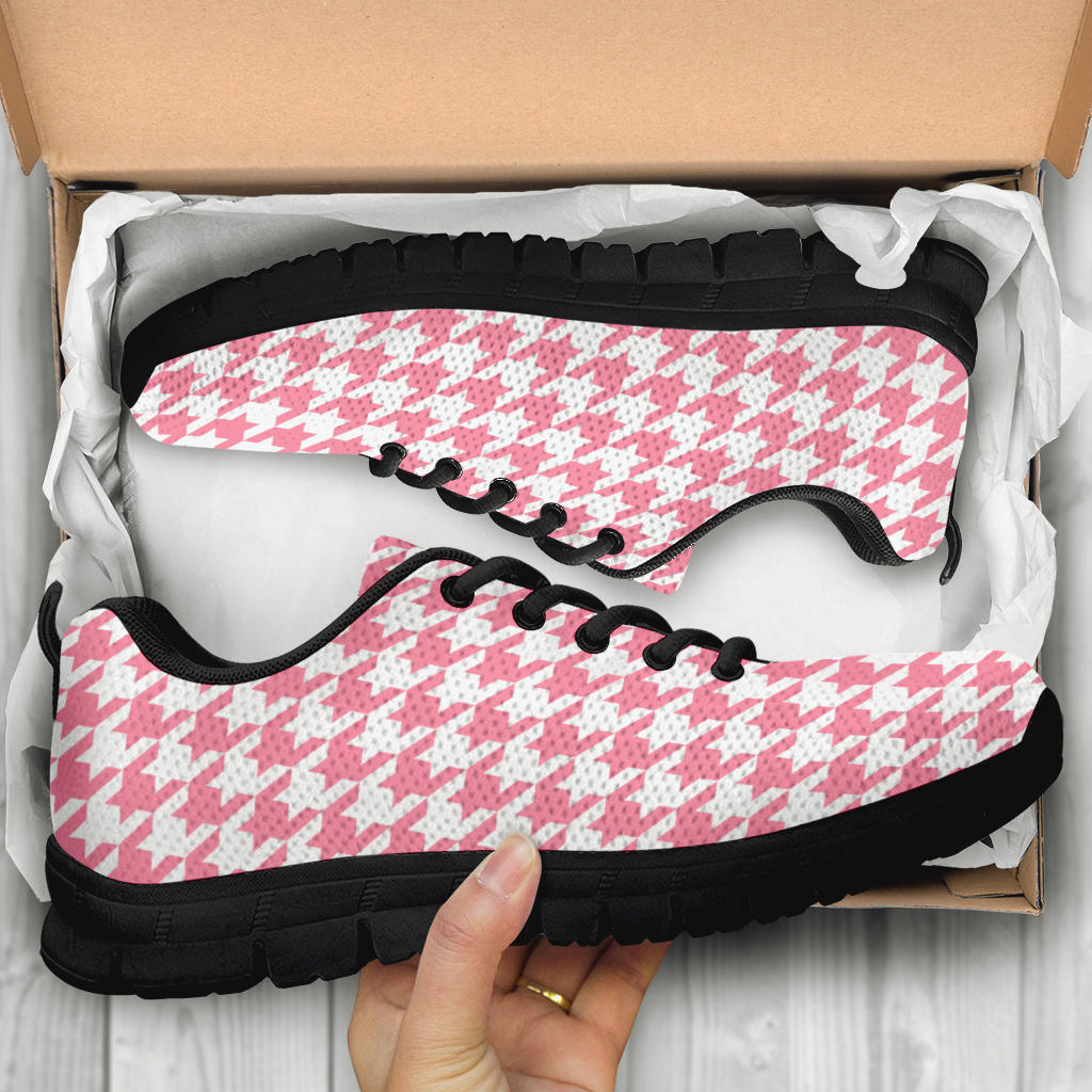 Mesh Sneakers_Pink on White_HT Pattern
