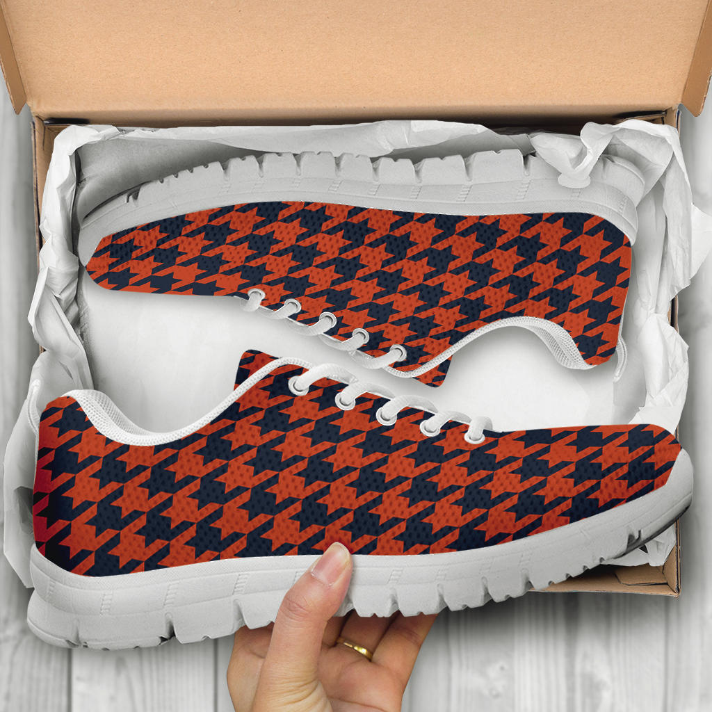 Mesh Sneakers_Navy on Orange_ HT Pattern