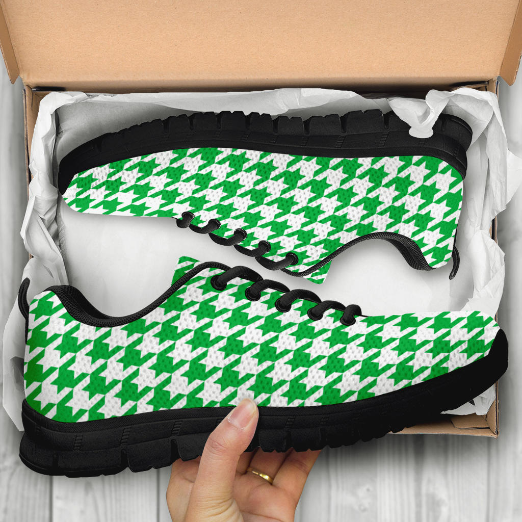 Mesh Sneakers_Kelly Green on White_HT Pattern