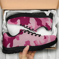 Thumbnail for Knit Sneakers_Military Pink_Camo