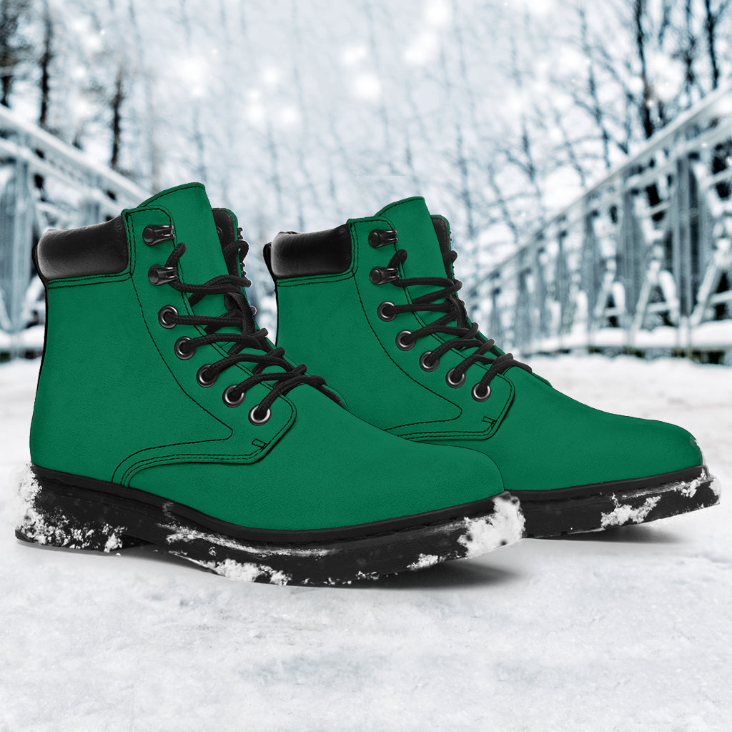 All-Season Boots_Green_Micro-Suede