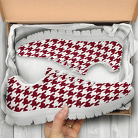 Thumbnail for Mesh Sneakers_Maroon on White_HT Pattern