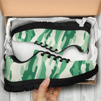 Thumbnail for Knit Sneakers_Camo Green_Combo