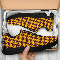 Thumbnail for Mesh Sneakers_Burgundy on Gold_W_HT Pattern