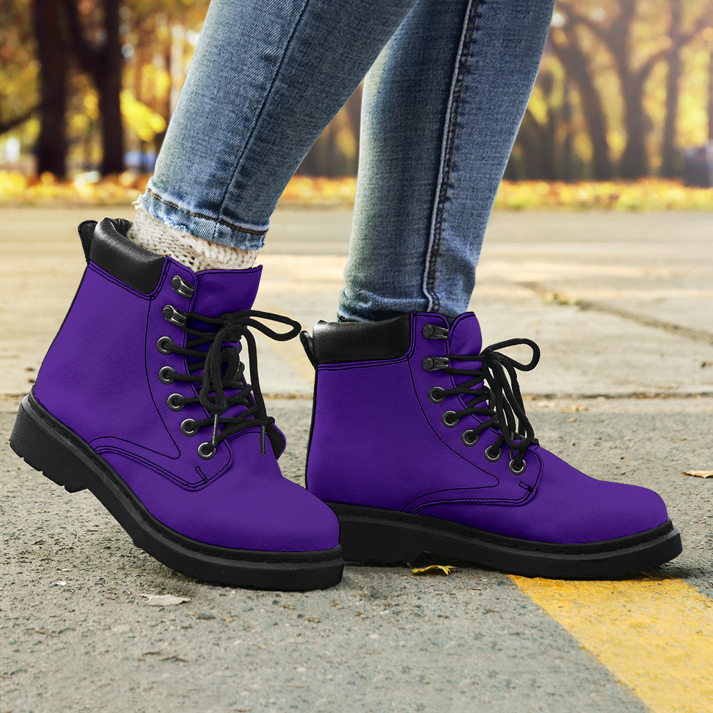 All-Season Boots_Purple_ Micro-Suede