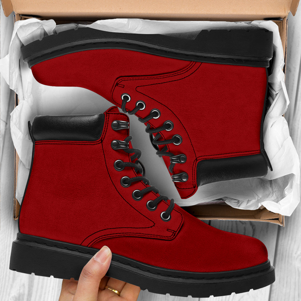 All-Season Boots_Cardinal Red_ Micro-Suede