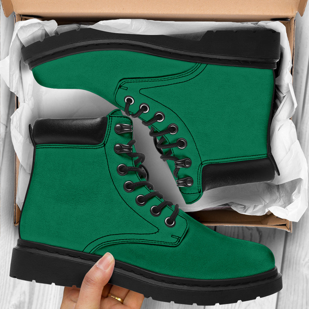 All-Season Boots_Green_Micro-Suede