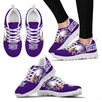Thumbnail for Englewood H.S. Chgo. Sneaker- Purple Eagle-Blk-Women - JaZazzy 