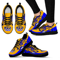 Thumbnail for Simeon Mascot Sneaker-258B Women-blue/gold - JaZazzy 