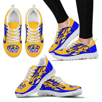 Thumbnail for Simeon Mascot Sneaker-258B Women-blue/gold - JaZazzy 