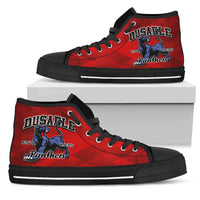 Thumbnail for DuSable High Top Gym Shoe-Red SQ_Womens (JZP) - JaZazzy 