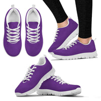Thumbnail for Women's Sneakers-PURPLE- Solid Color_Wht Sole, No Graphic