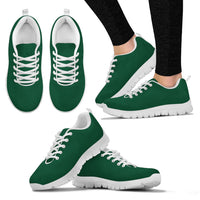 Thumbnail for Women's Sneakers-FOREST- Solid Color_Wht Sole, No Graphic