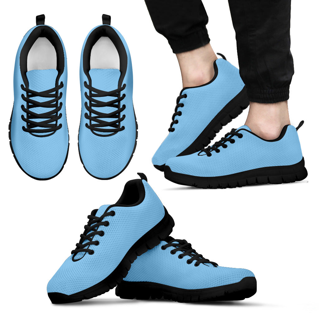 Light Blue Sneaker-No Graphic-Black Sole