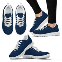 Thumbnail for Women's Sneakers-NAVY- Solid Color_Wht Sole, No Graphic