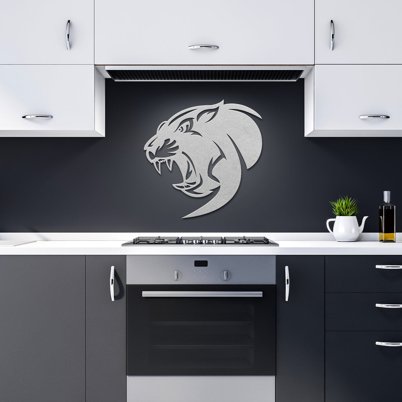 Panther 38-Black-Steel Wall Art