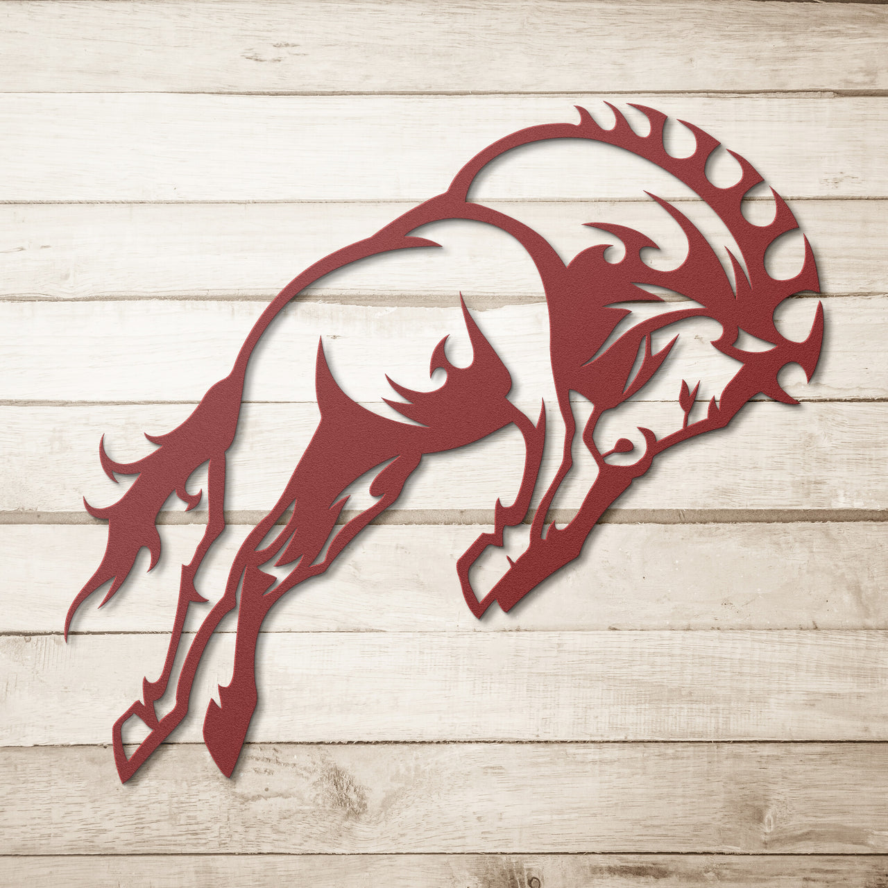 Bronco-Mustang C001- Mascot Steel Wall Art