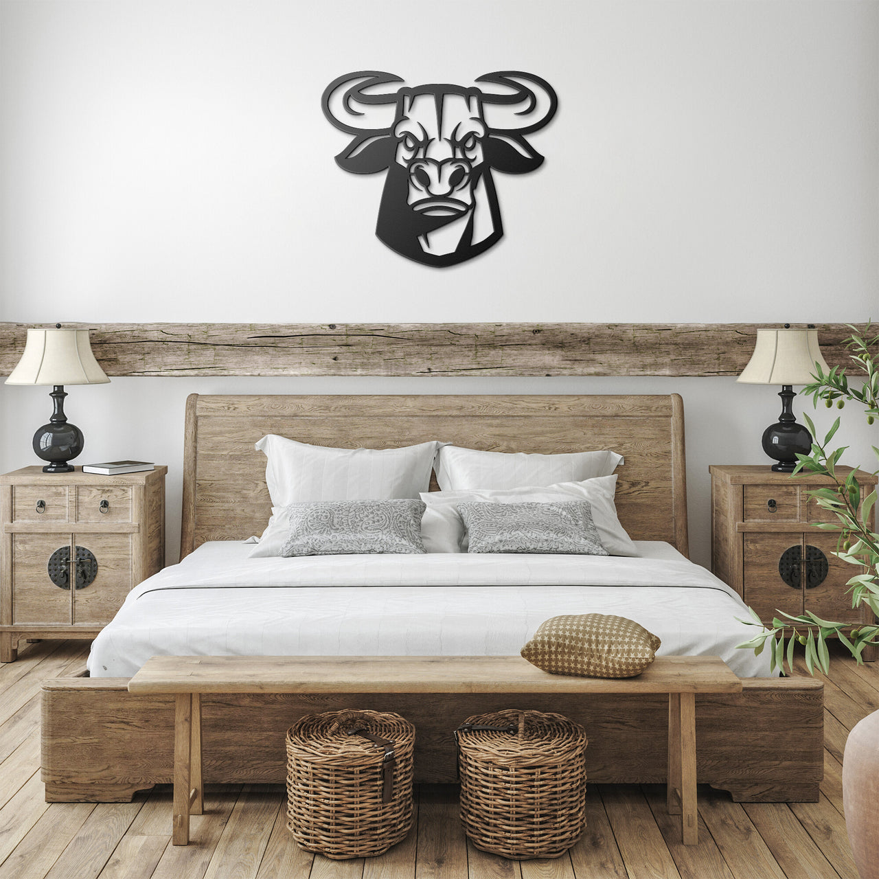 Bull Head_8226 Mascot Steel Wall Art