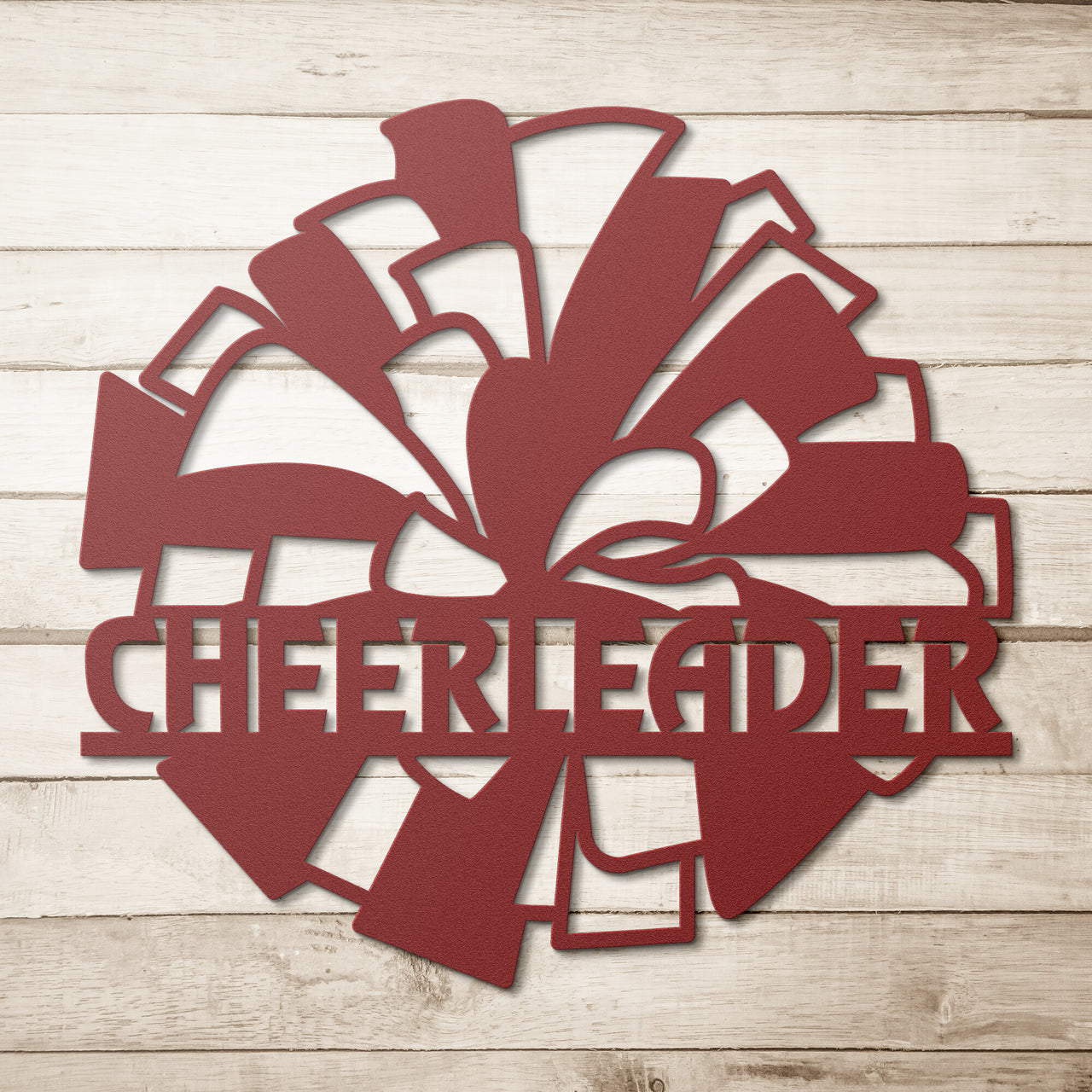 Cheerleader pp -1C Mascot Steel Wall Art