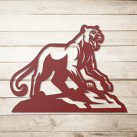 Thumbnail for Cougar on rock _ Mascot Steel Wall Art