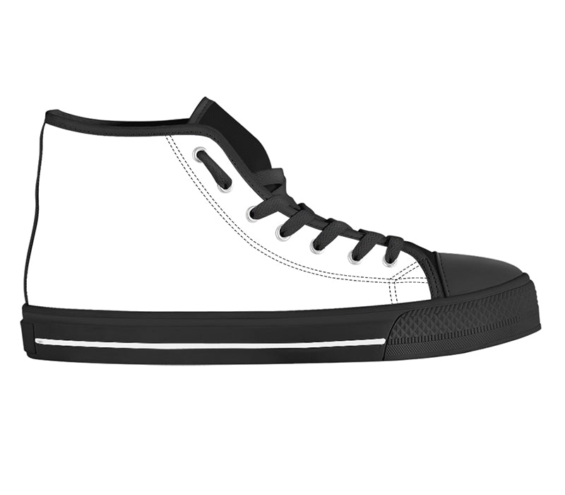 DIY - Classic High-Top Canvas Sneaker - Black sole