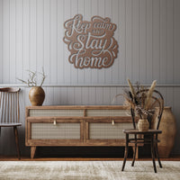 Thumbnail for Keep Calm and Stay Home_ Steel Wall Art