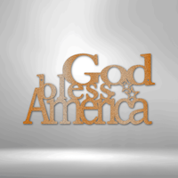 Thumbnail for God Bless America - Steel Sign
