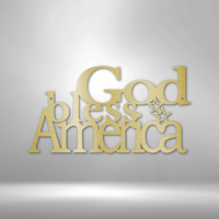 Thumbnail for God Bless America - Steel Sign