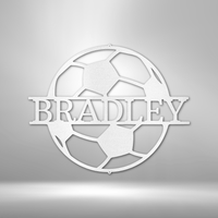 Thumbnail for Soccer Monogram - Steel Sign