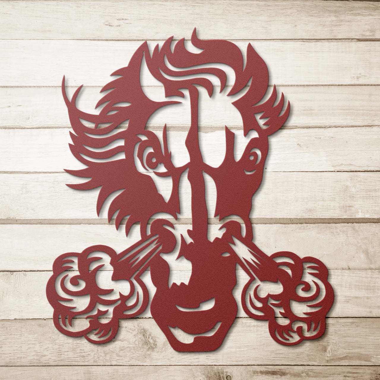 Mustang-Bronco-Stallion Head 01 Mascot Steel Wall Art