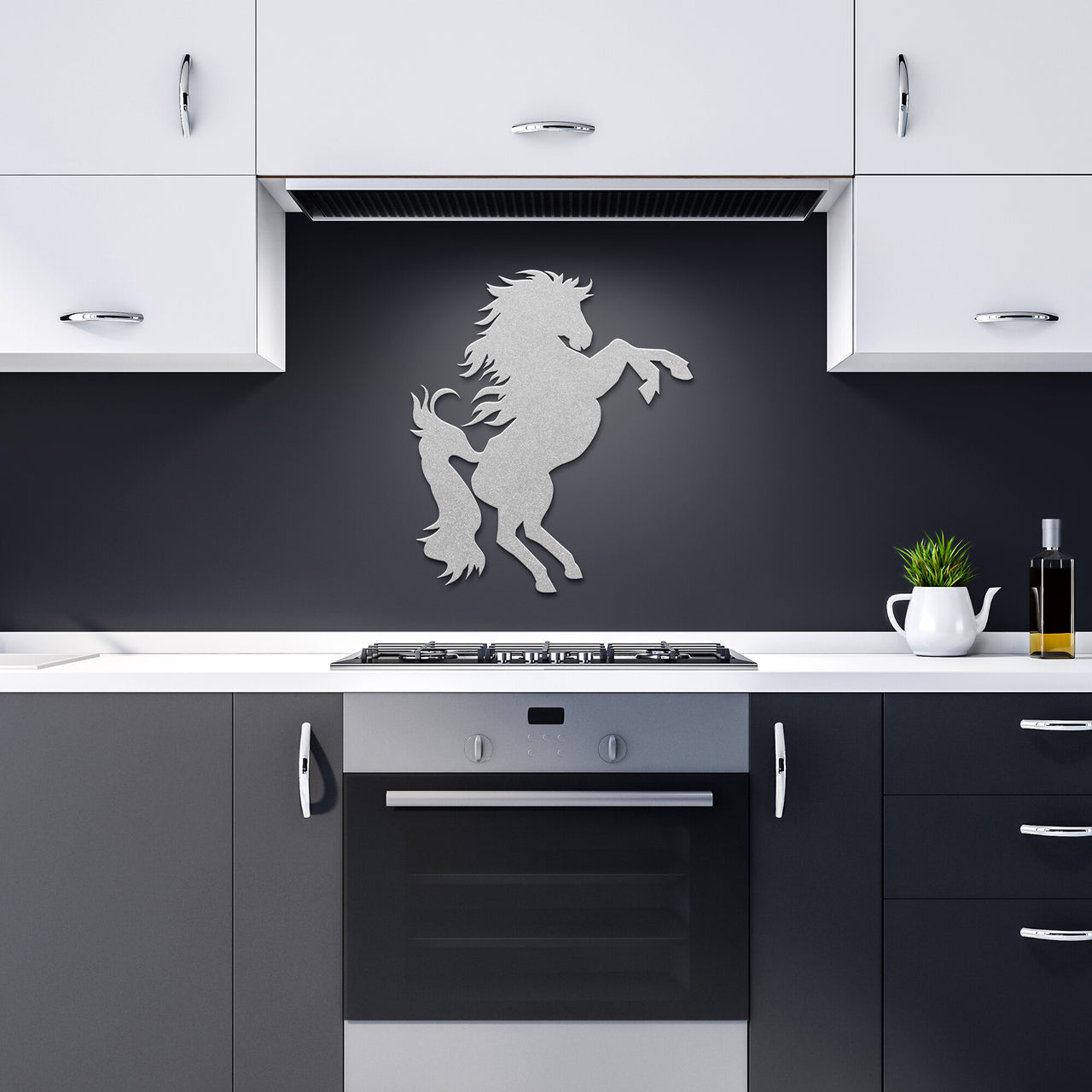Mustang-Horse 3s2s _ Mascot Steel Wall Art