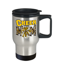 Thumbnail for Cheer Mom Travel Mug-Yellow