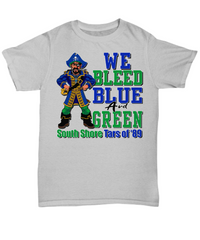 Thumbnail for South Shore - We Bleed Blue and Green-tee 2 side