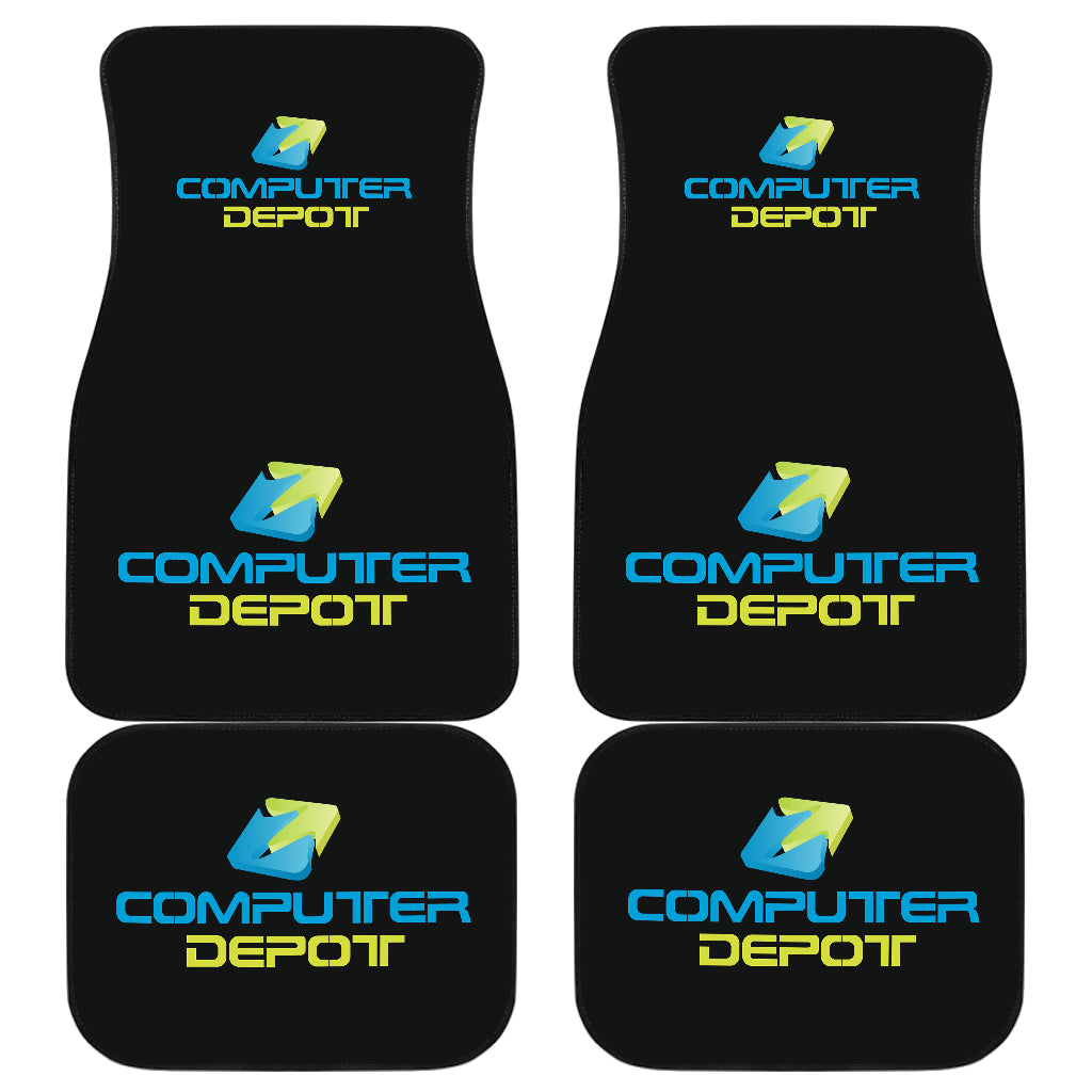 Custom-Computer Depot Car 4pcs. Floor Mat-Blk