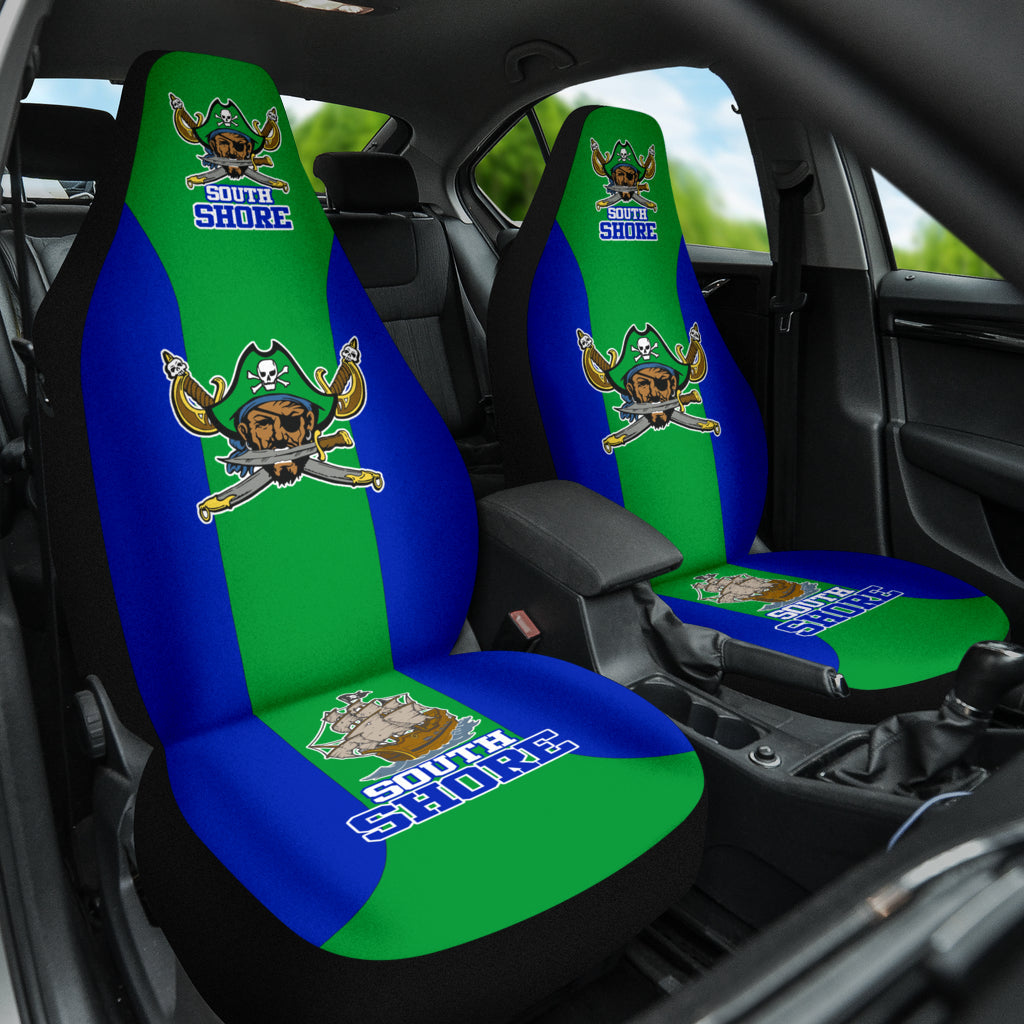 South Shore High School Car Seat Cover, angle view