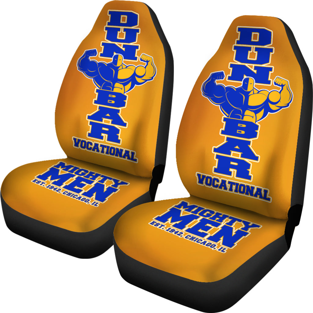 Dunbar H.S. Chicago, IL  Mighty Men Car Seat Cover-Gold