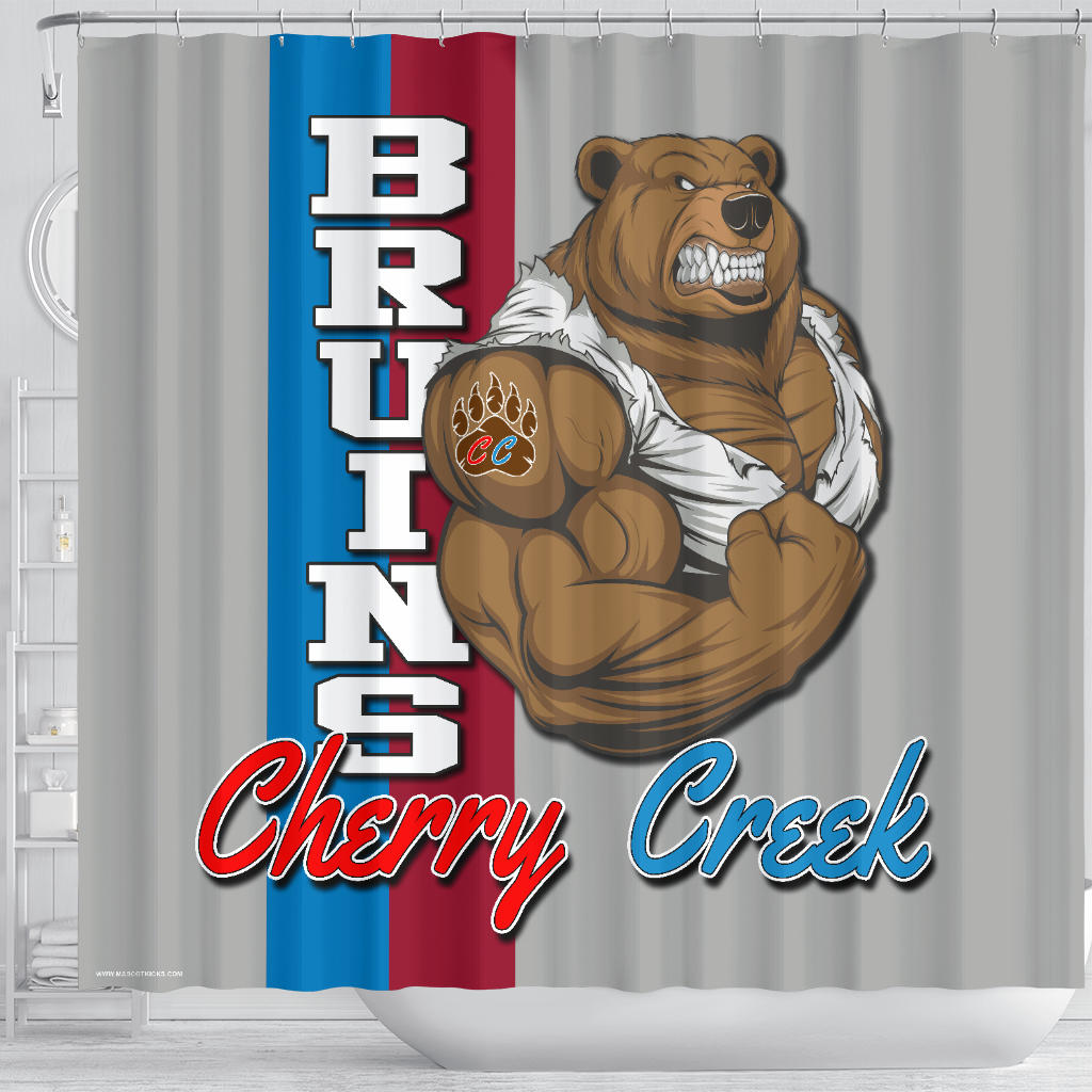 Cherry Creek, CO_Shower Curtain -01A_Grey