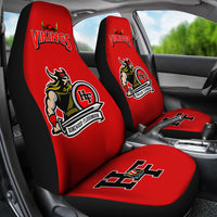 Thumbnail for Homewood-Flossmoor Viking Car/SUV Seat Cover 3A_RED