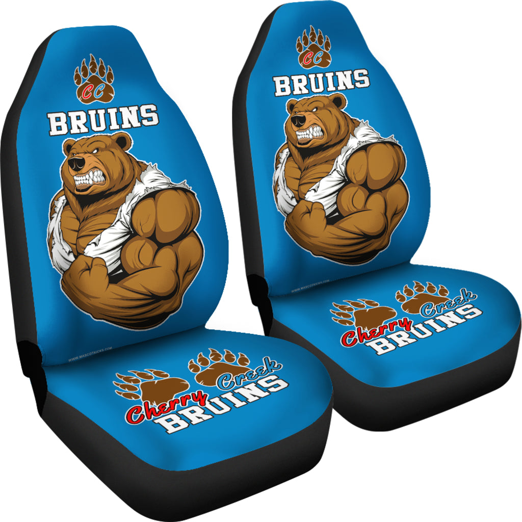 Cherry Creek H.S, CO. Bruin Car Seat Cover-2A Royal