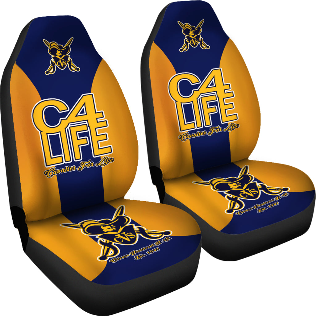 Chicago Vocational-C4L-Car/SUV Seat Cover01 Gold - JaZazzy 