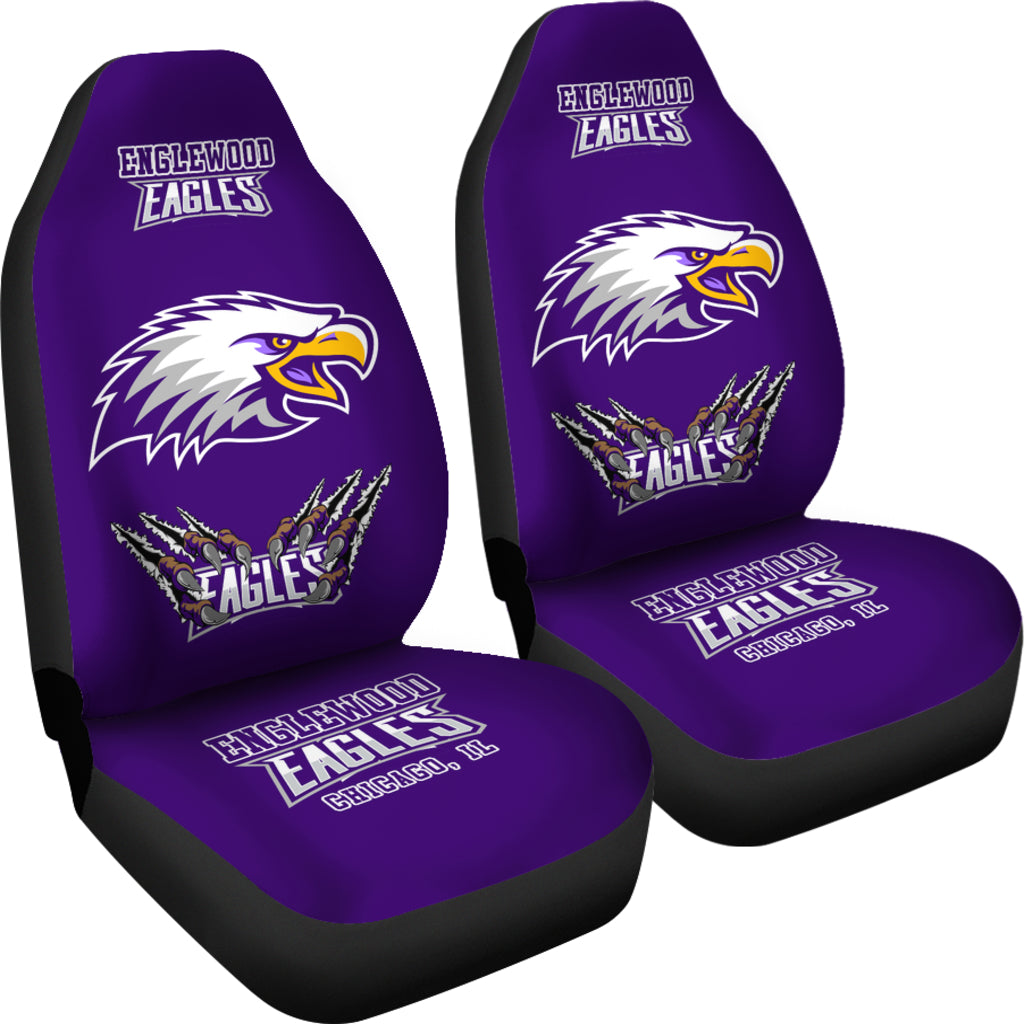 Englewood H.S. Chicago., IL  Car Seat Cover 3C-Purple