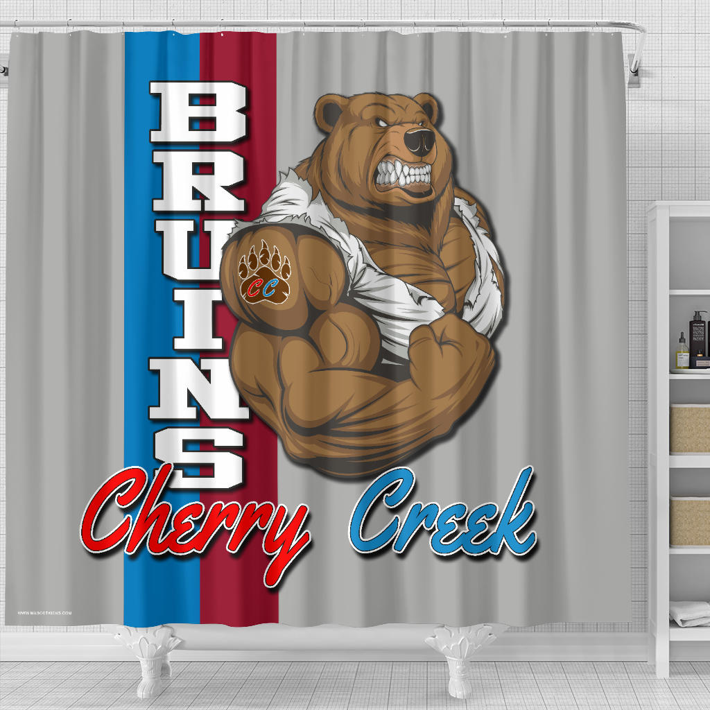 Cherry Creek, CO_Shower Curtain -01A_Grey