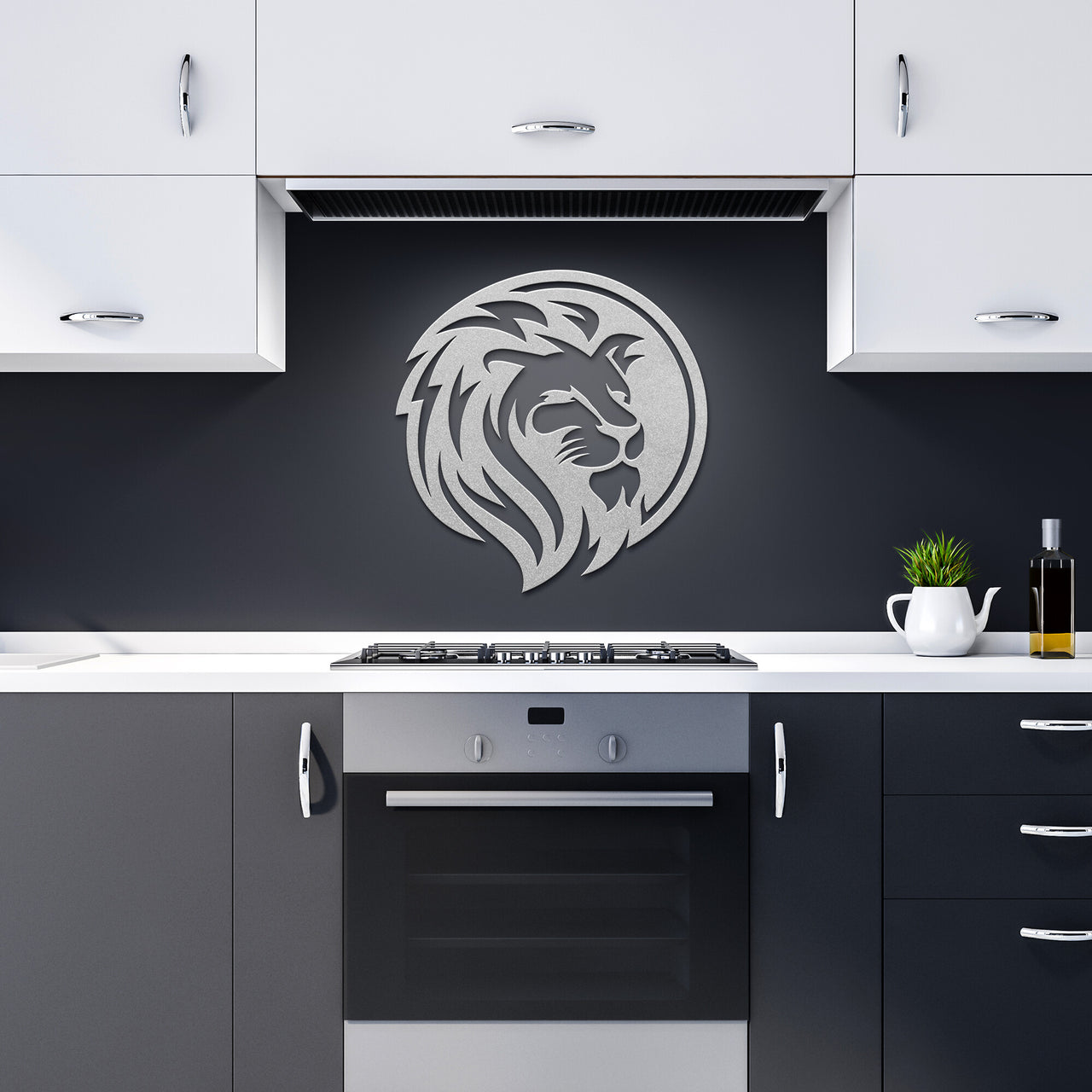 lion-logo-91 Mascot Steel Wall Art